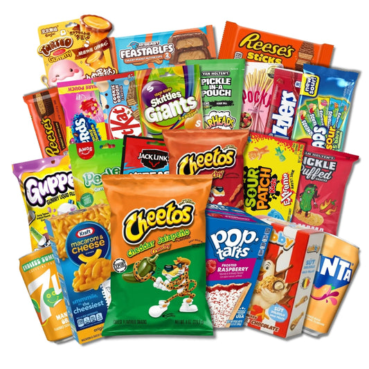 XXL mješoviti snack paket u raznolikim šarenim pakiranjima