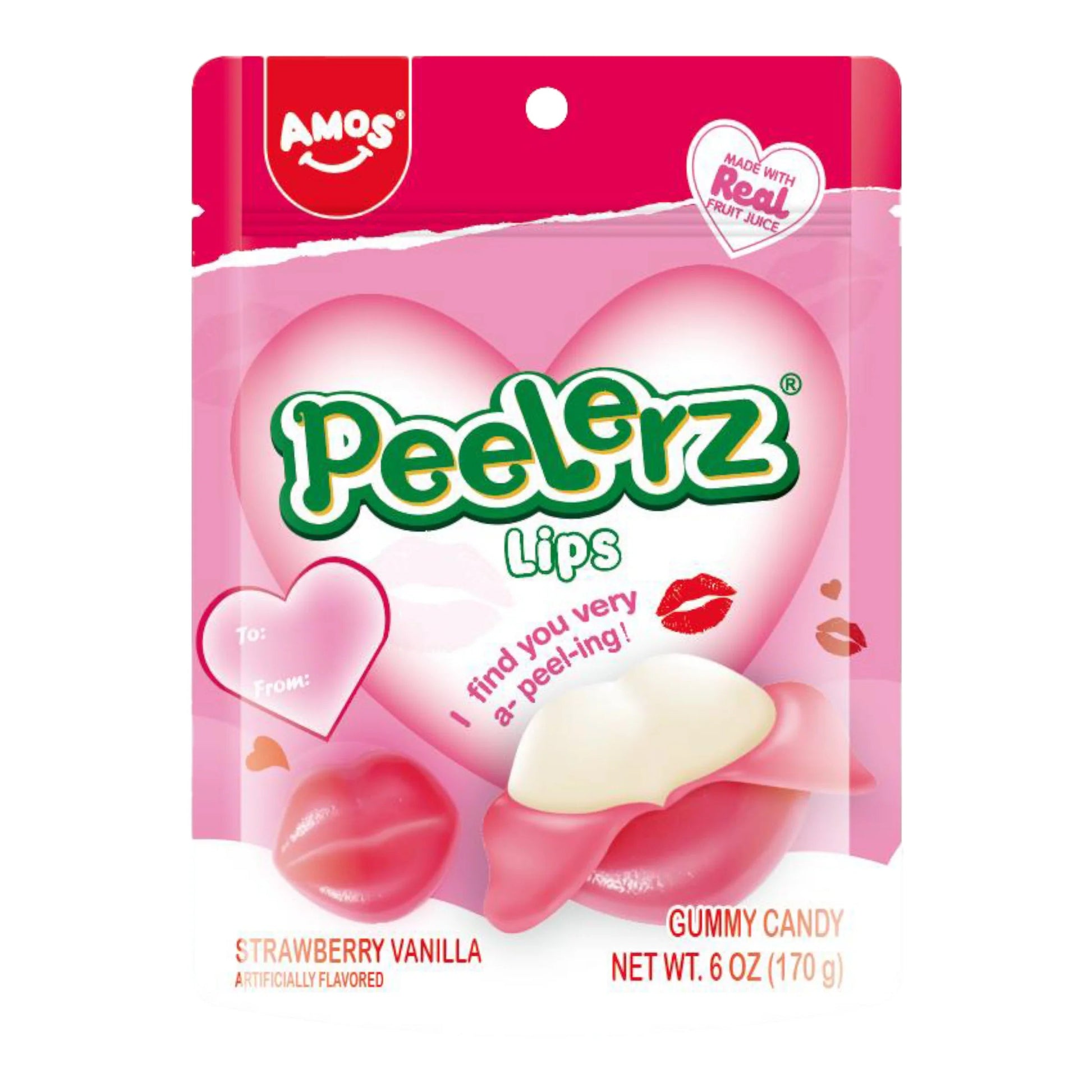 Amos Candy Peelerz Gummy Lips 65g - OhMyCandyBox