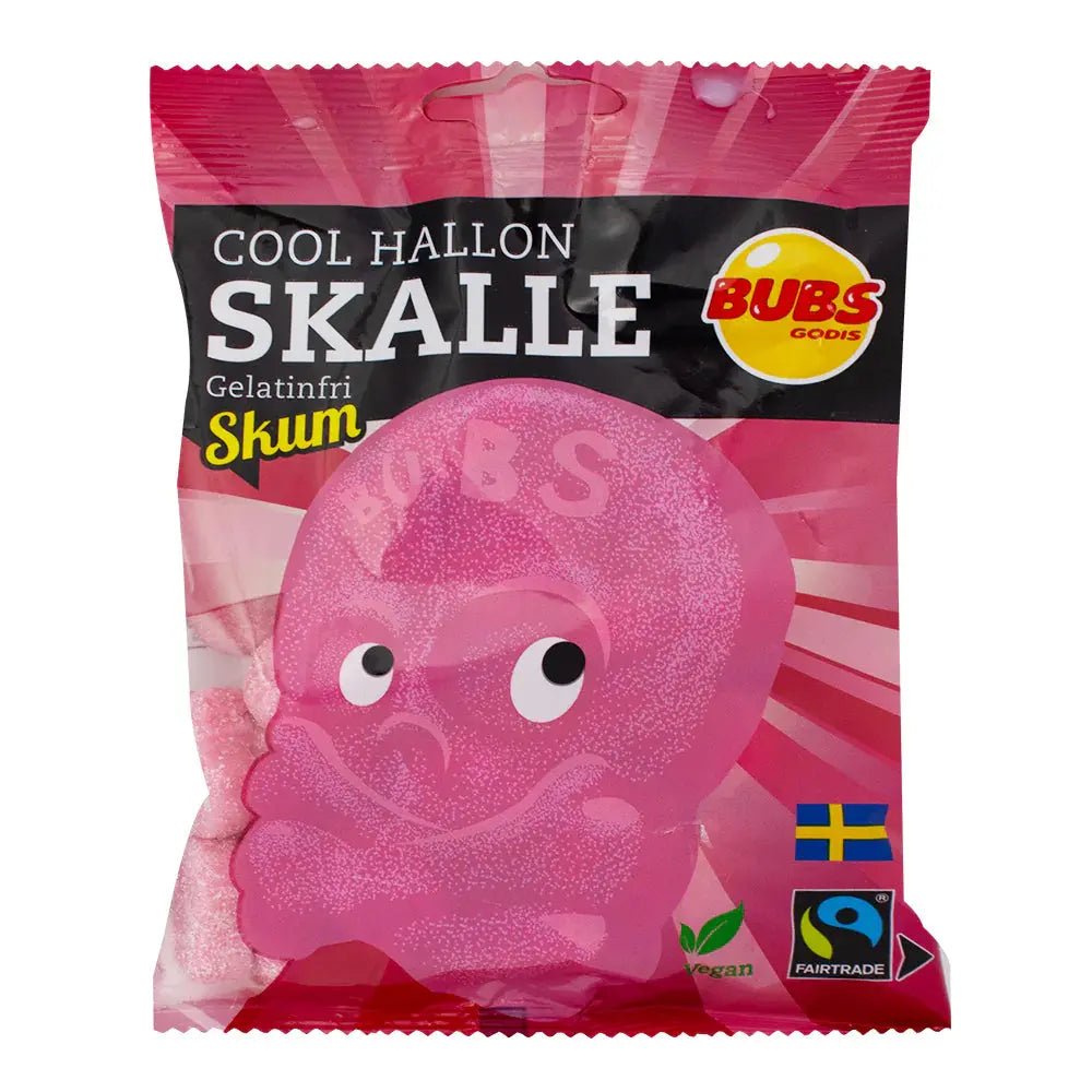 BUBS Skull Foam Cool Raspberry 90g - OhMyCandyBox