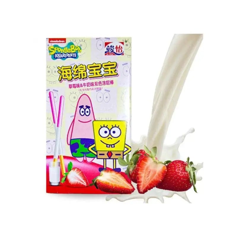 Junyi SpongeBob krema s jagodom i mlijekom u pakiranju, 48 g
